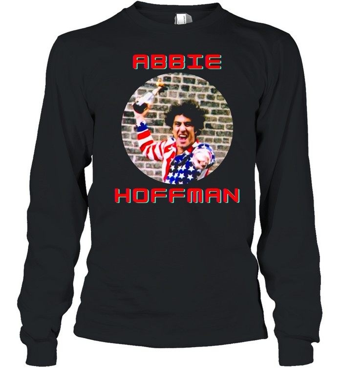 Abbie Hoffman In His American Flag shirt Long Sleeved T-shirt