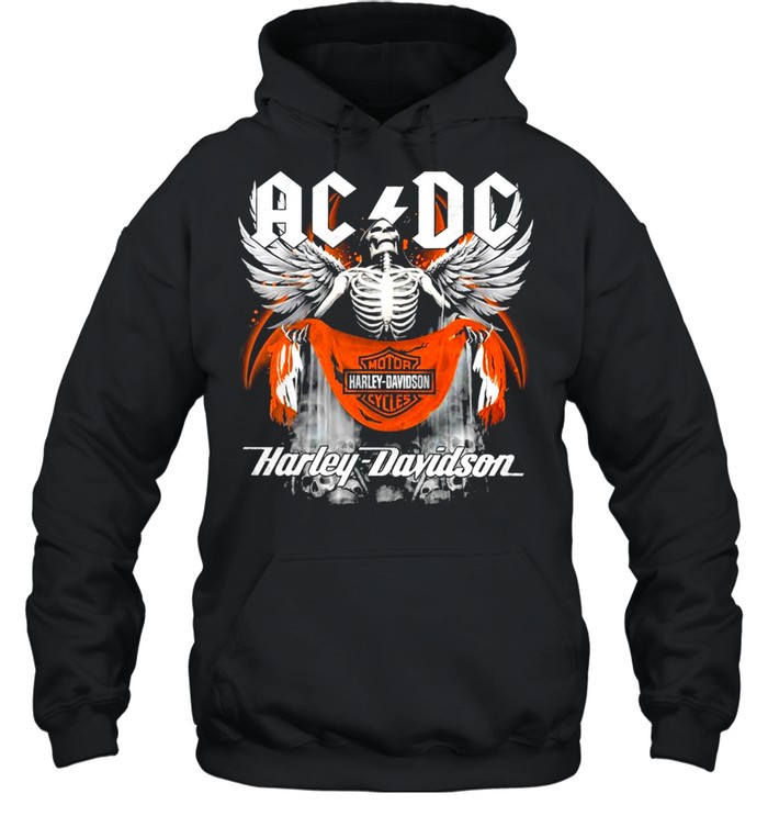 AC DC Death Motor Harley Davidson Cycles 2021 shirt Unisex Hoodie