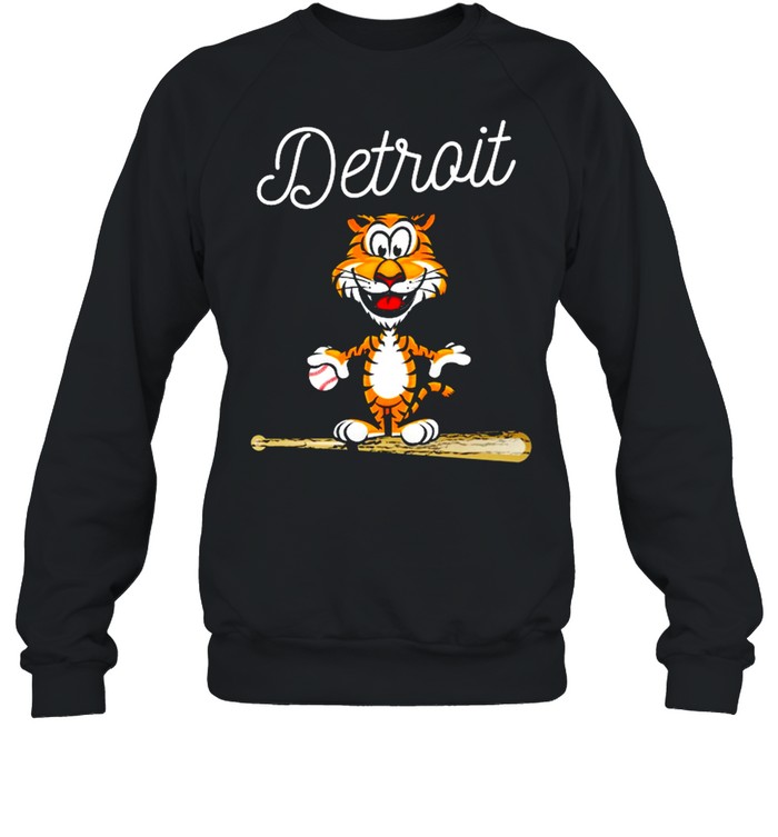 Baseball distressed tiger mascot shirt Unisex Sweatshirt