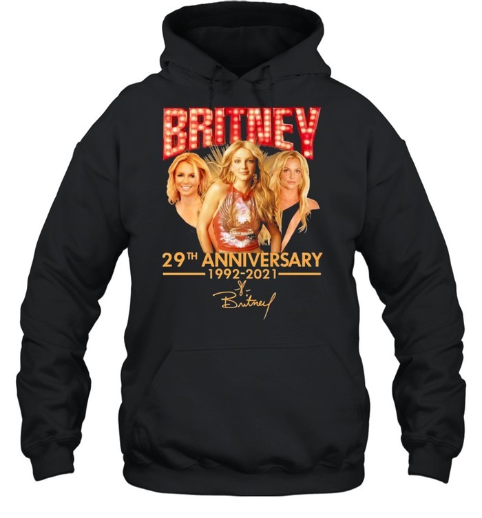 Britney 29th Anniversary 1992 2021 Signature shirt Unisex Hoodie