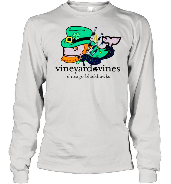 Chicago Blackhawks Vineyard Vines St Patricks Day shirt Long Sleeved T-shirt