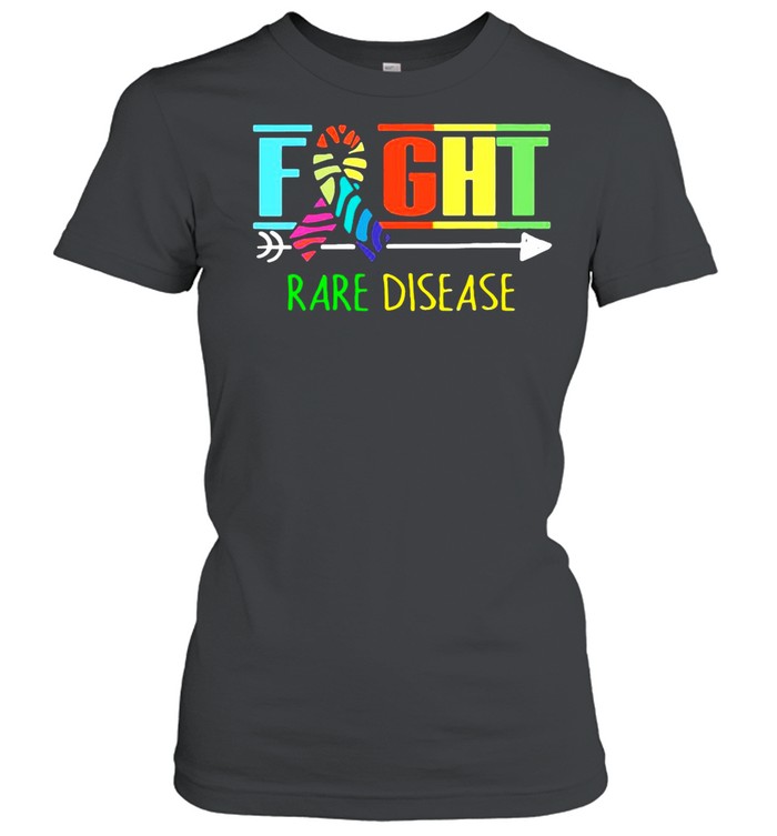 Fight Rare Disease Zebra Ribbon Rare Disease Day 2021 shirt Classic Women's T-shirt
