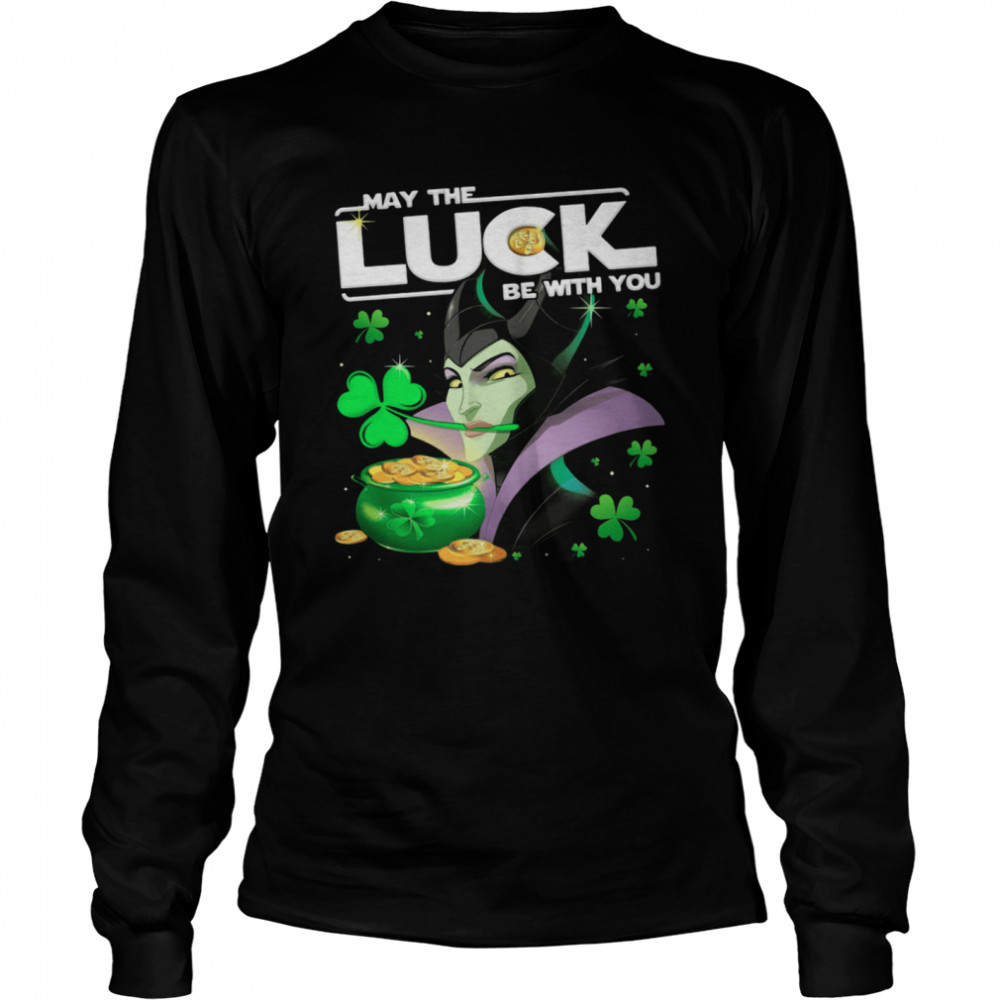 Maleficent may the luck be with you St Patricks Day shirt Long Sleeved T-shirt