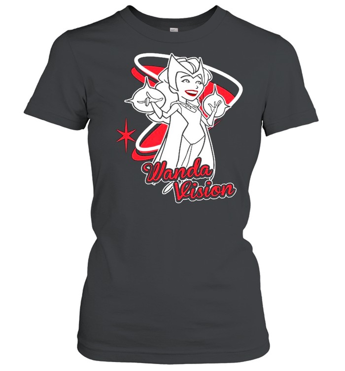 Marvel Wandavision Scarlet Witch Retro Cartoon shirt Classic Women's T-shirt