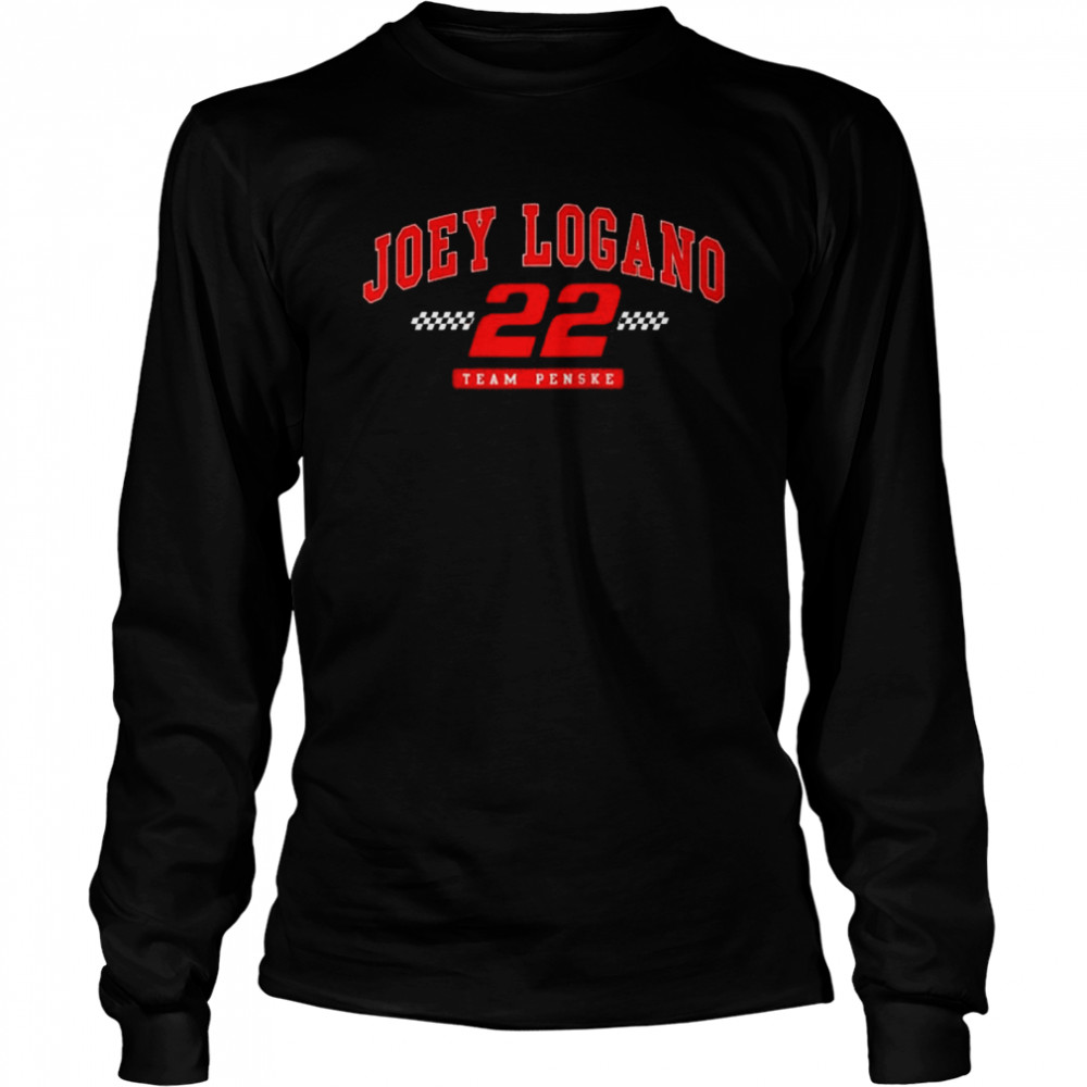 Nascar Joey Logano Arch Raglan Baseball shirt Long Sleeved T-shirt