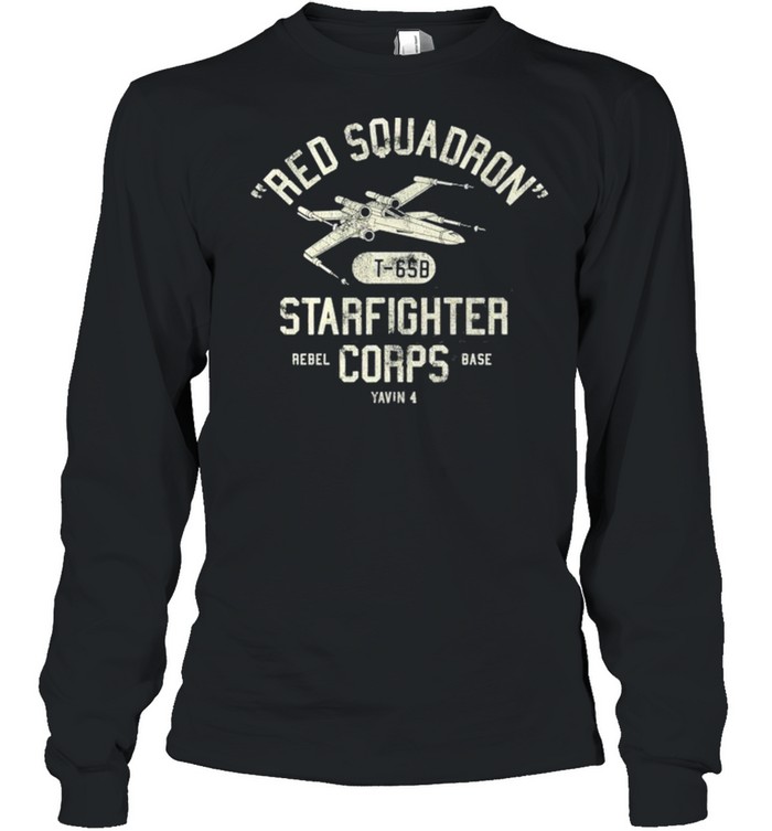 Star Wars Red Squadron Rebel Poster shirt Long Sleeved T-shirt