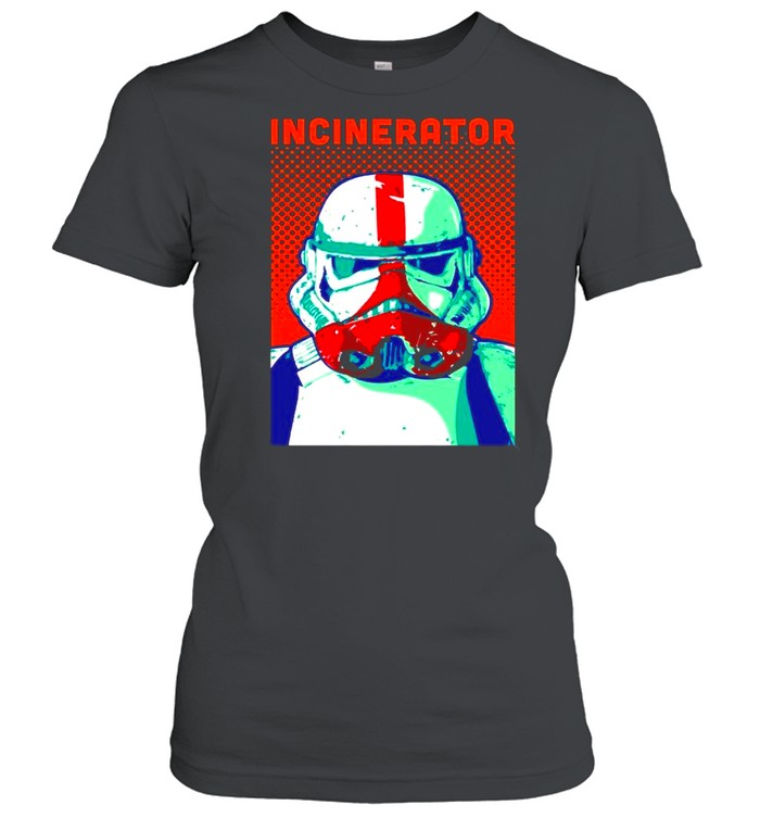 Star Wars The Mandalorian Incinerator Trooper Comic Portrait shirt Classic Women's T-shirt