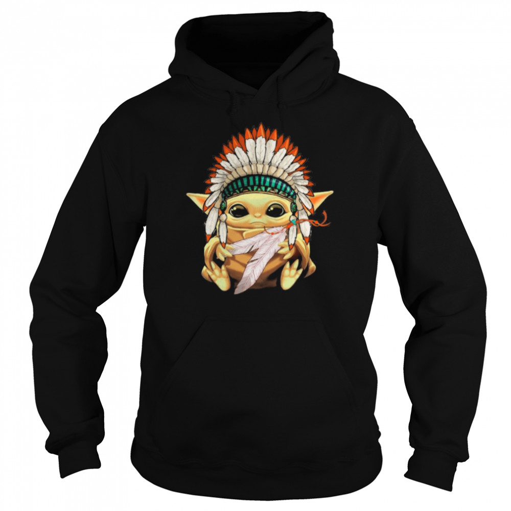 Star Wars Yoda Hat Native American Blood shirt Unisex Hoodie