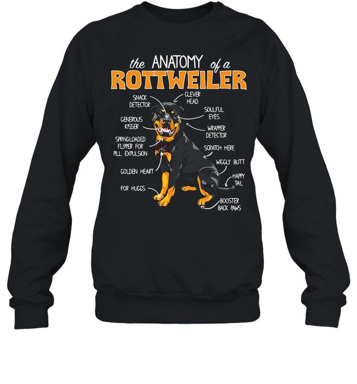 The Anatomy Of A Rottweiler shirt Unisex Sweatshirt