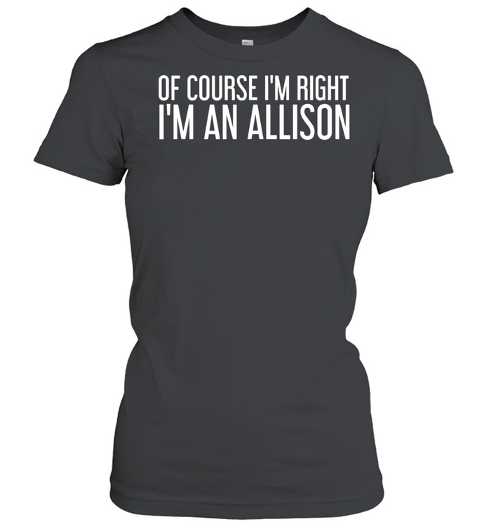 ALLISON Surname Family Tree Birthday Reunion Idea shirt Classic Women's T-shirt