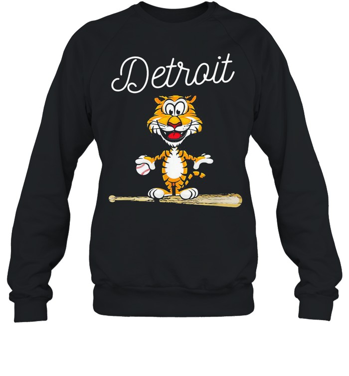 Baseball Distressed 1 Tiger Mascot  Unisex Sweatshirt