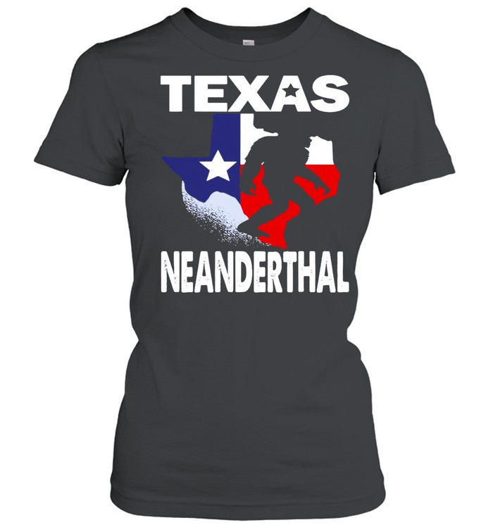 Bigfoot Texas Neanderthal Flag T-shirt Classic Women's T-shirt