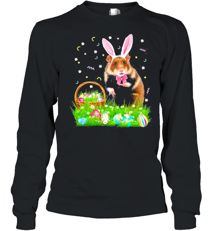 Hamster Easter Day Bunny Eggs Easter Costume shirt Long Sleeved T-shirt