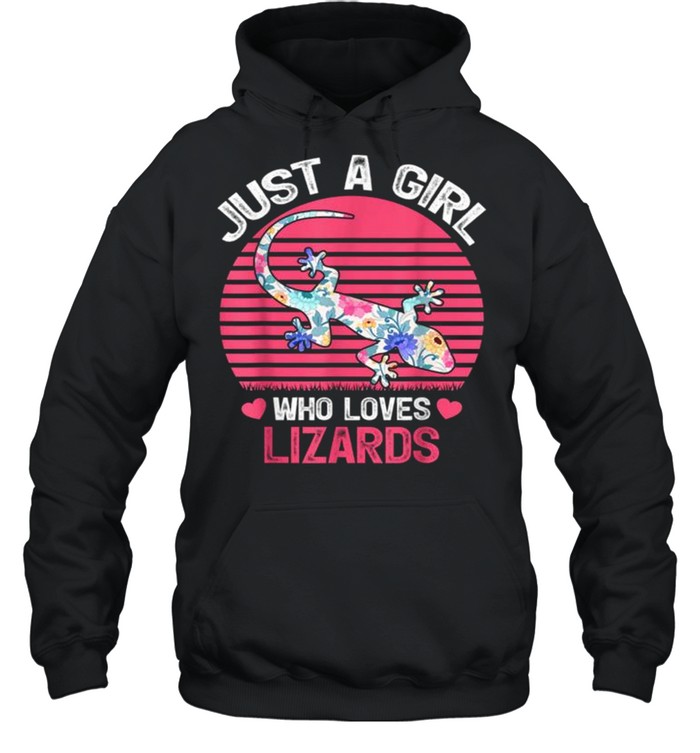 Just A Girl Who Loves Lizards Tee  Unisex Hoodie