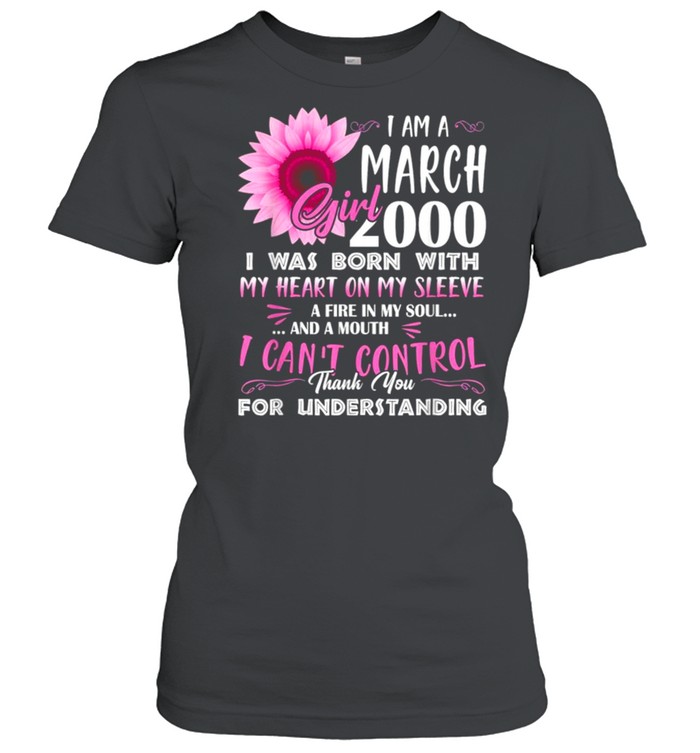 March Girl 2000 21st Birthday Gift 21 Years Old Tee  Classic Women's T-shirt