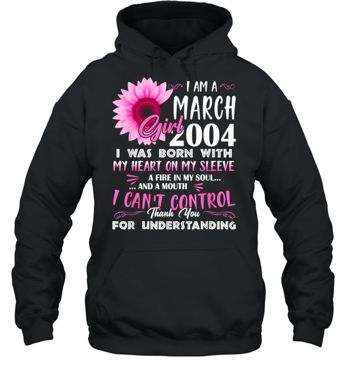 March Girl 2004 17th Birthday Gift 17 Years Old Tee  Unisex Hoodie