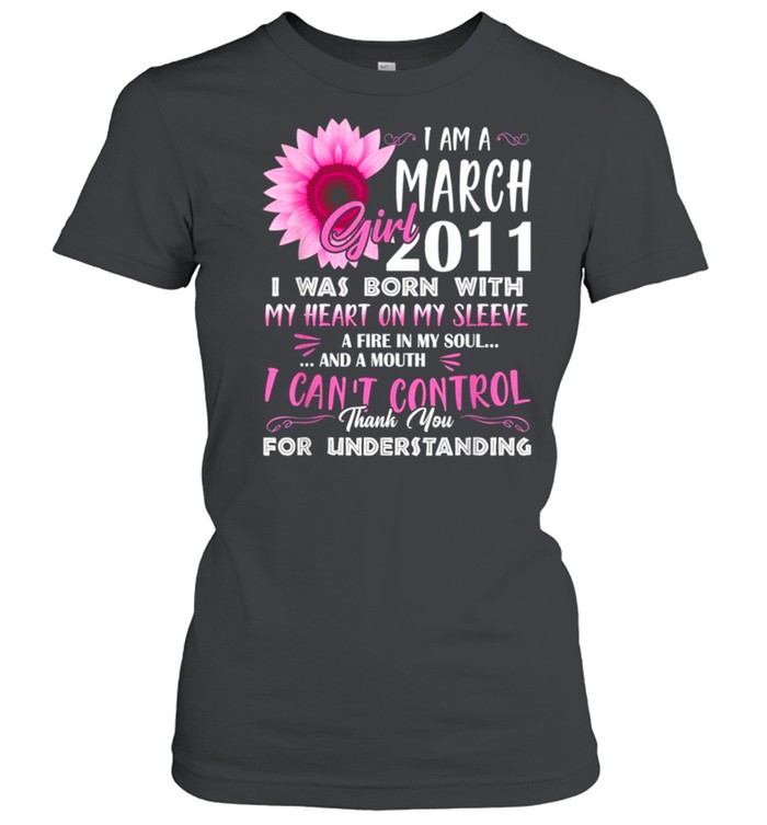 March Girl 2011 10th Birthday Gift 10 Years Old Tee  Classic Women's T-shirt