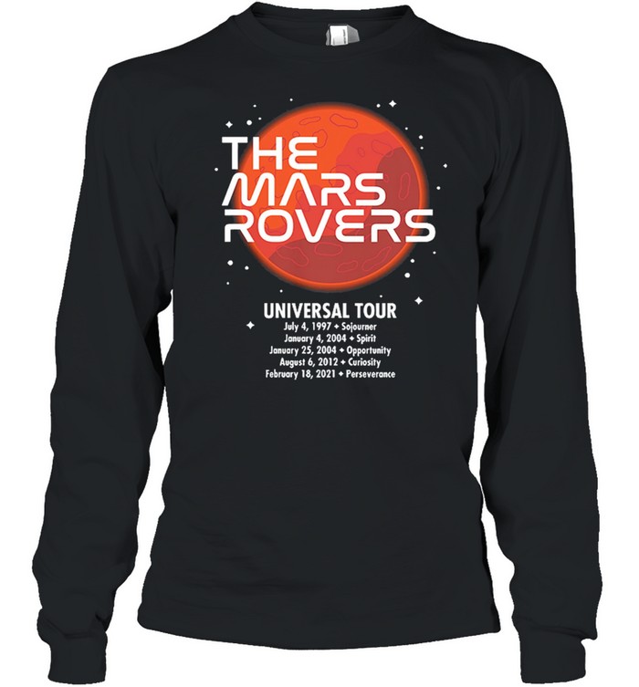 NASA The Mars Rovers Universal Tour shirt Long Sleeved T-shirt