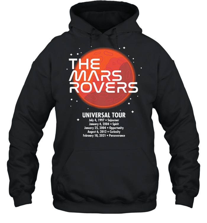 NASA The Mars Rovers Universal Tour shirt Unisex Hoodie