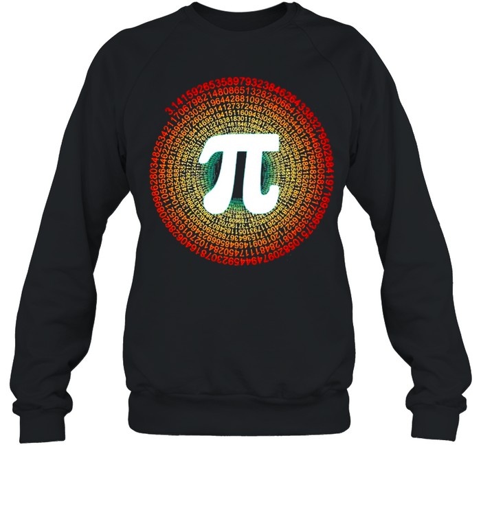Pi Day Spiral Pi Math Gift For Pi Day shirt Unisex Sweatshirt