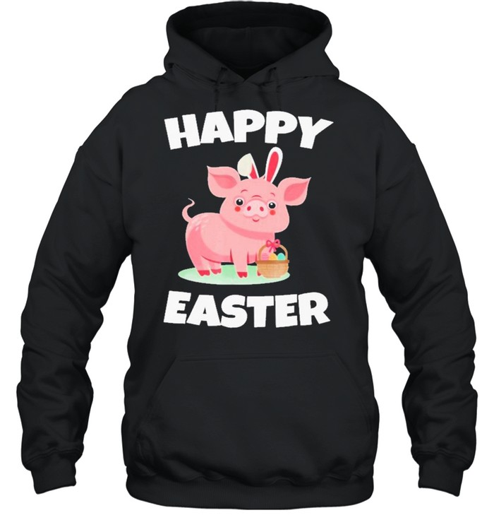 Piglet Happy Easter Day 2021 shirt Unisex Hoodie