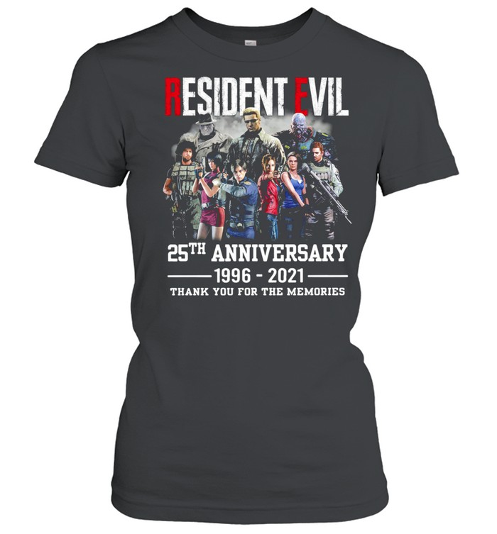 Resident Evil 25th anniversary thank you for the memories shirt Classic Women's T-shirt