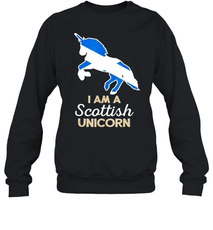 Scotland Flag Scottish Unicorn Casual  Unisex Sweatshirt