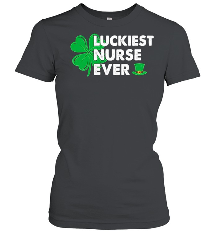 Shamrock Luckiest Nurse Ever St Patricks Day shirt Classic Women's T-shirt
