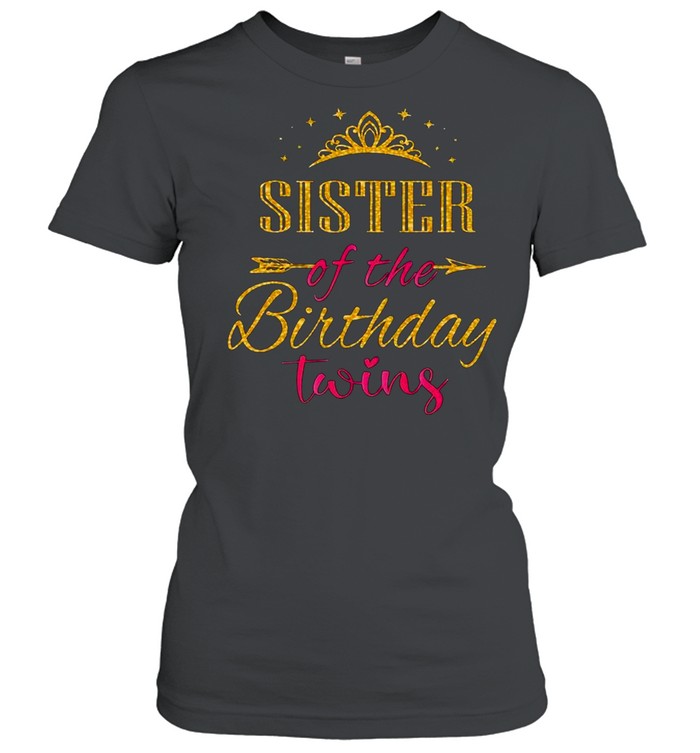 Sister Of The Birthday Twins Kids Party  Classic Women's T-shirt