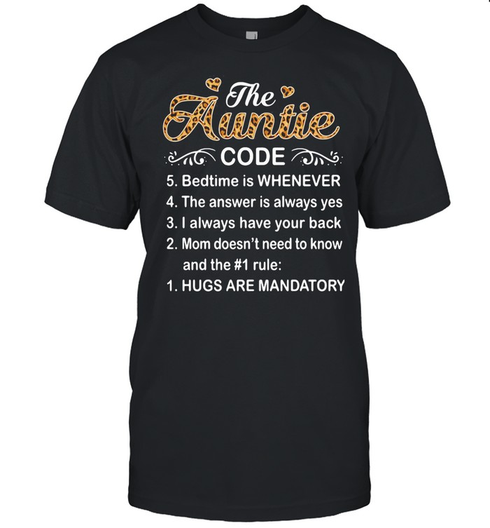 The Auntie Code Mothers Day Shirt