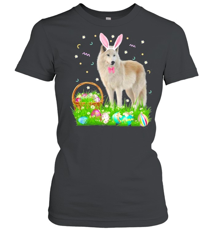Wolf Easter Day Bunny Eggs Easter Costume shirt Classic Women's T-shirt