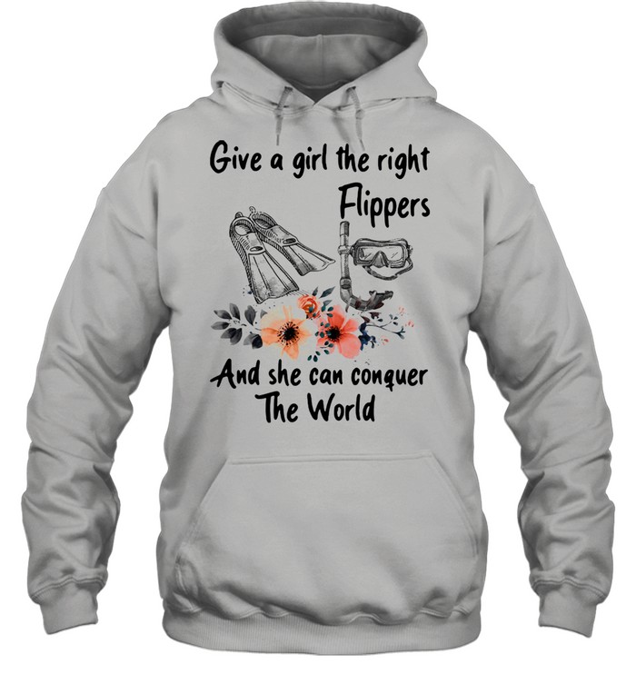 Give A Girl The Right Flippers And She Can Congue The World  Unisex Hoodie