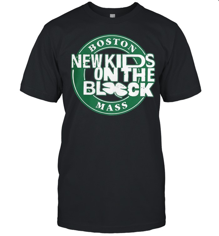 Kids on the block boston mashup starbucks logo shirt