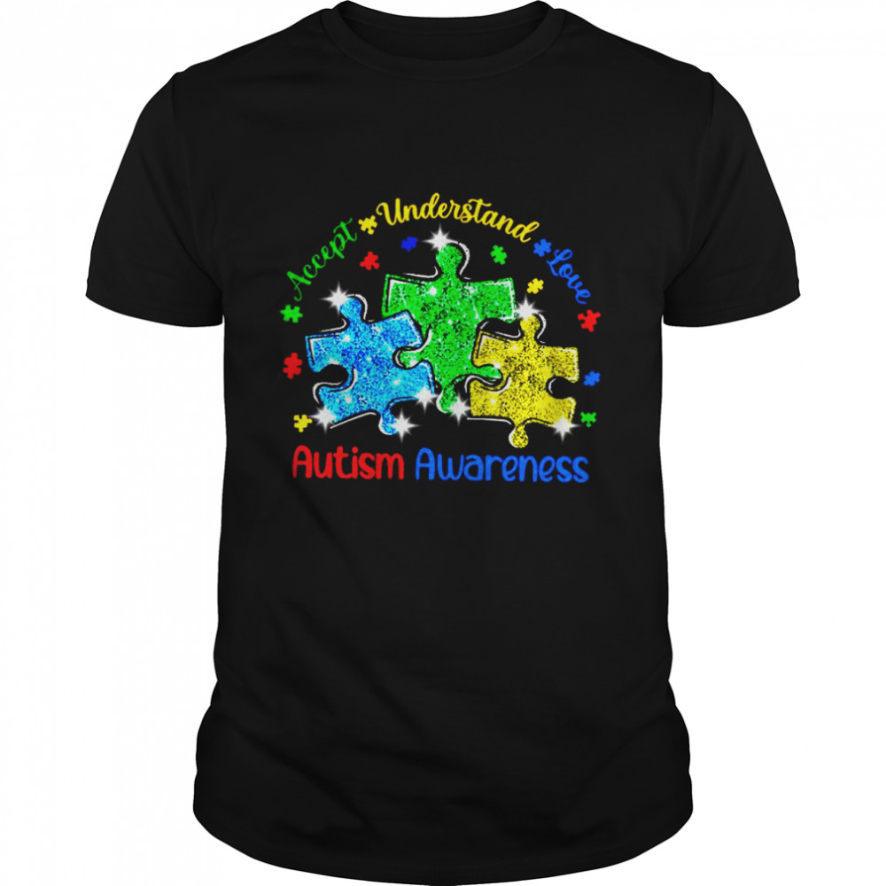 Accept Understand Love Diamond Autism Awareness shirt