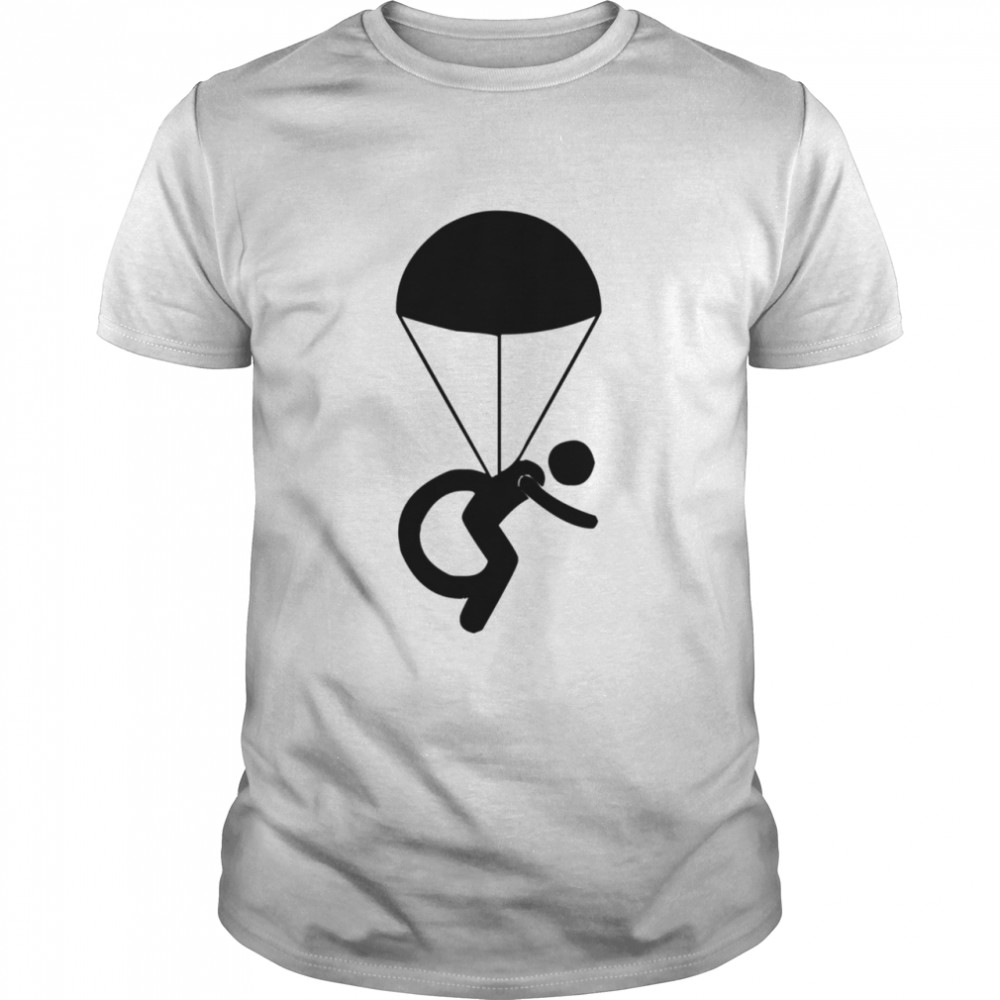 Disabled Skydiver Parachute Wheelchair Symbol Shirt