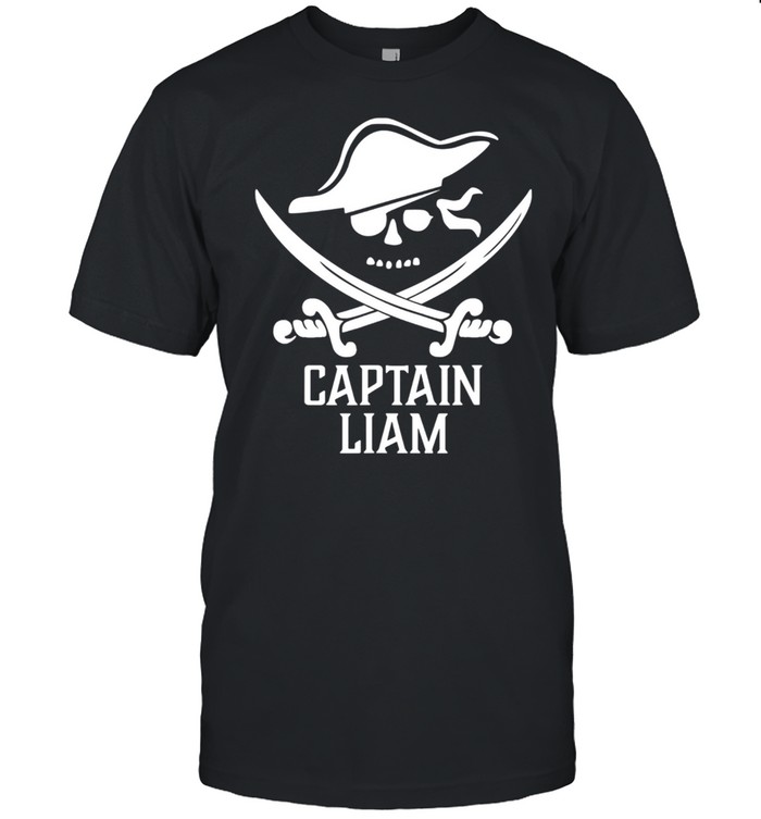 Captain LIAM Personalized Pirate shirt