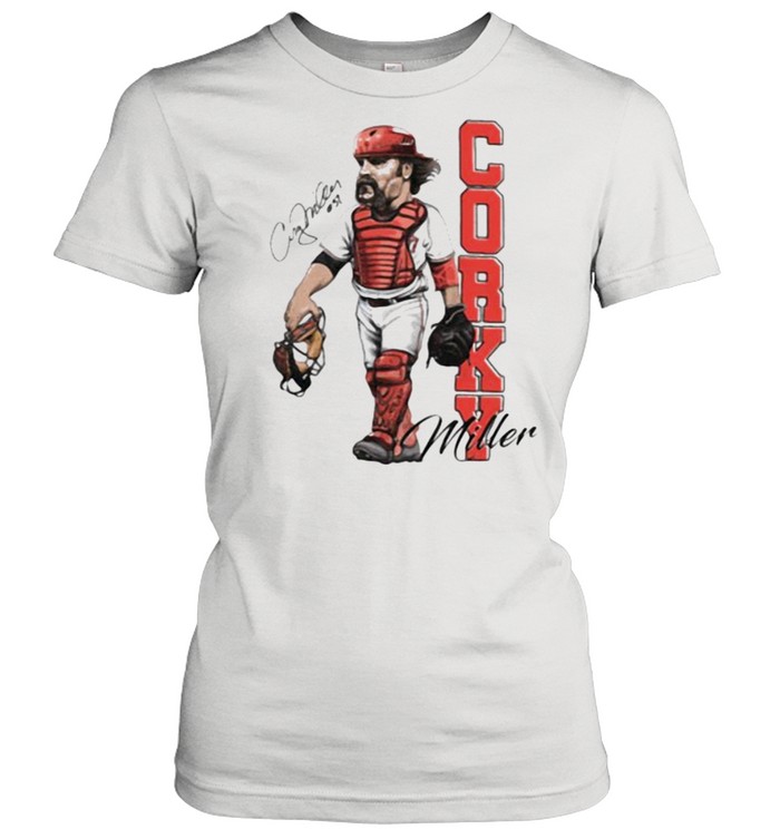 Corky miller signature player baseball shirt Classic Women's T-shirt