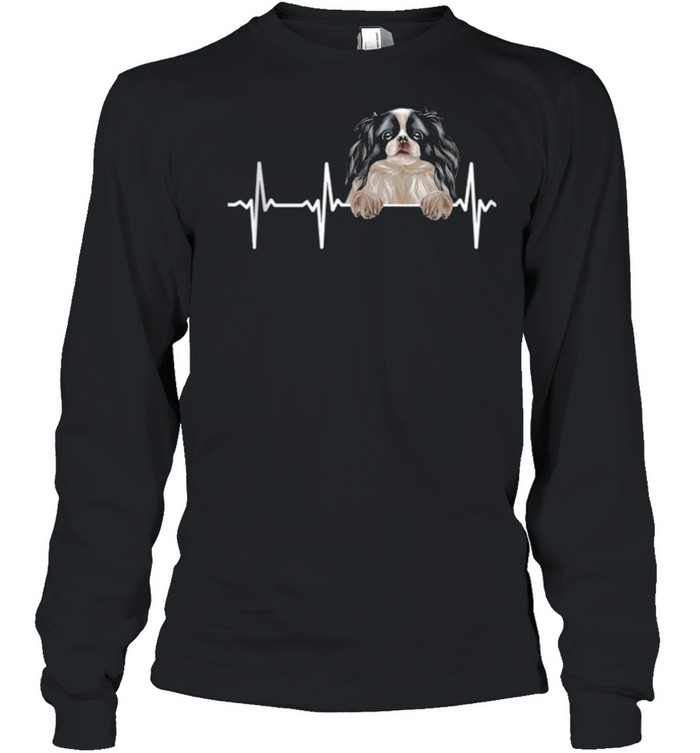 Dog Heartbeat For Japanese Chins shirt Long Sleeved T-shirt