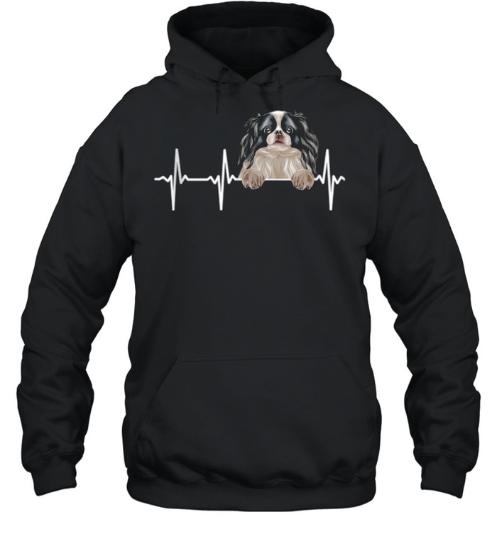 Dog Heartbeat For Japanese Chins shirt Unisex Hoodie
