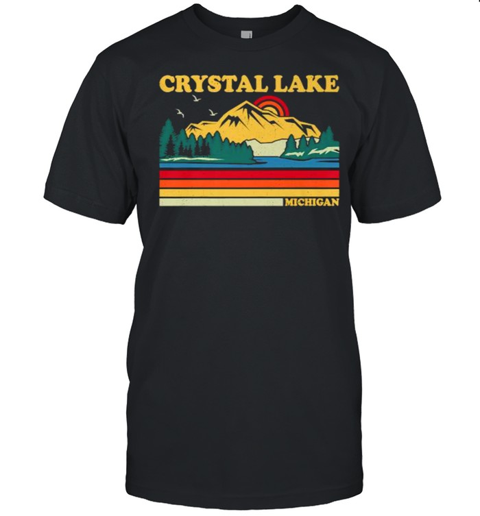 Crystal Lake Michigan Vintage Retro Family VacationT-Shirt