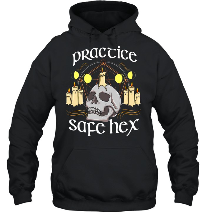 Witchcraft Pun Halloween Witch Practice Safe Hex T Shirt Trend T