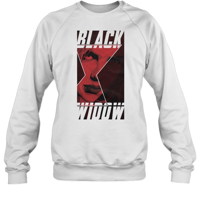 Marvel Black Widow Portrait Logo shirt Unisex Sweatshirt