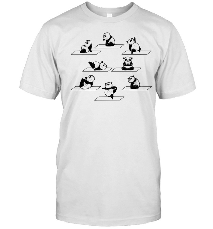 Yoga Pandas Stretch Pose Cute Bear Animal Panda T-shirt