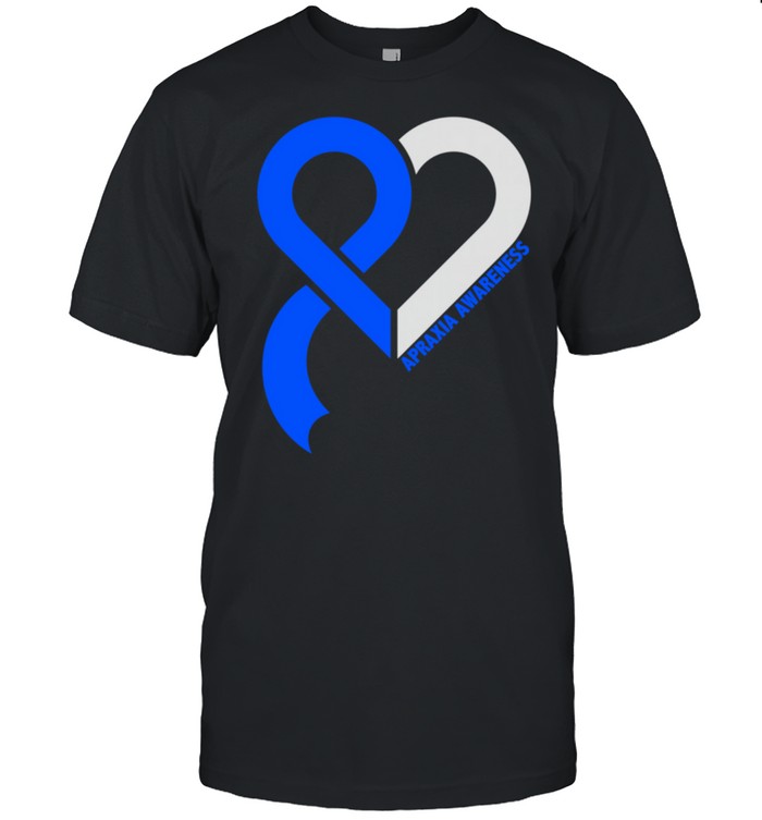 Apraxia Awareness brain disease Related Heart Ribbon shirt