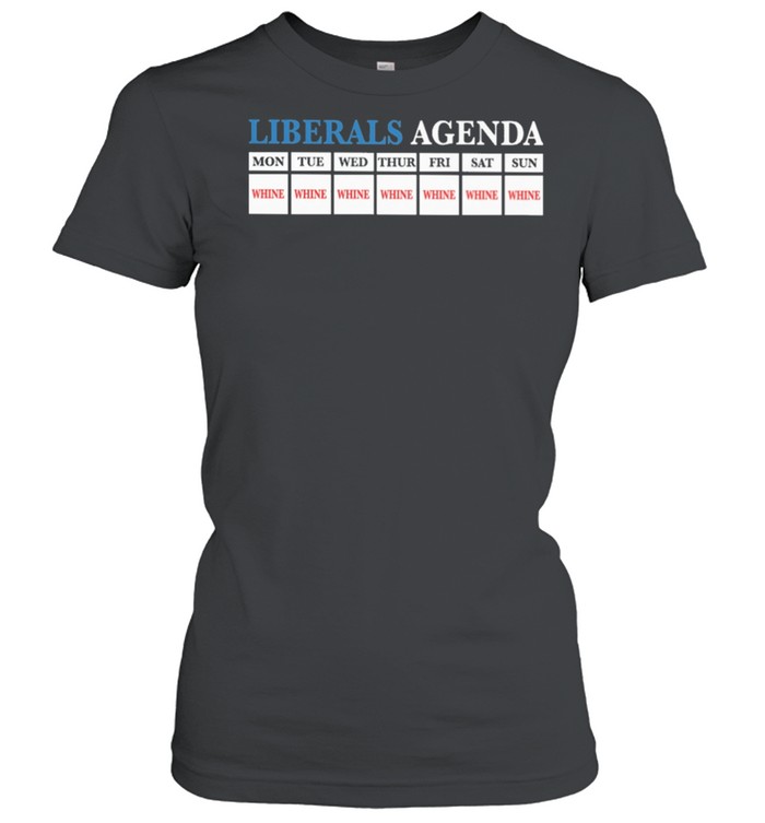 Liberals Agenda Mon Tue Wed Thur Fri Sat Sun shirt Classic Women's T-shirt