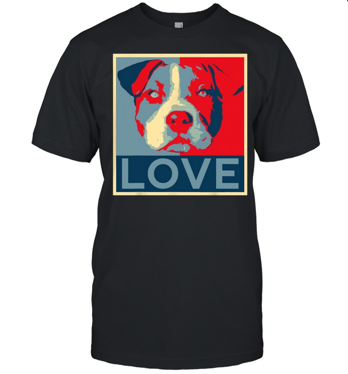 Love Pitbull face shirt