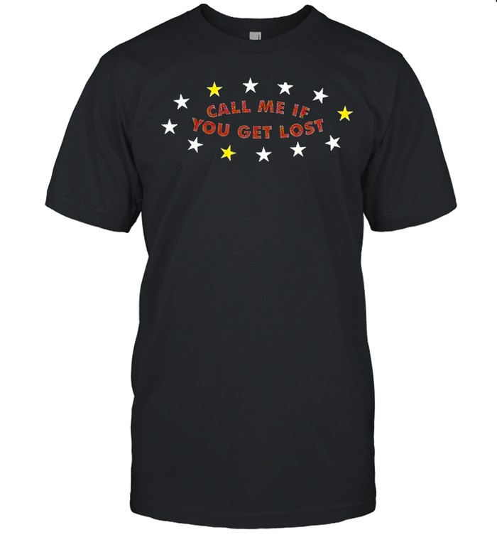 Call me if You get lost star stamp T-shirt