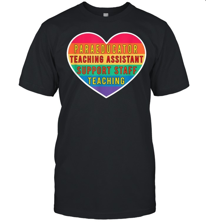 Special Education Teacher for Paraprofessional Paraeducator shirt