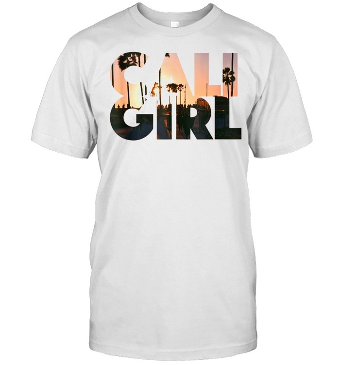 Cali Girl I Love California Palm Tree Sunset shirt