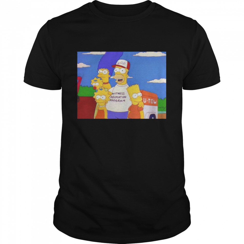 Simpsons witness relocation program shirt